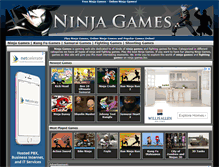 Tablet Screenshot of ninja-games.biz